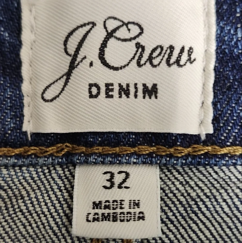 Denim Button-Front Skirt